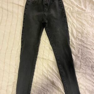 FITJEANS Women's Dark Gray Skinny Jeans